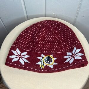 Red Skins Beanie Holiday Red NFL Team Apparel Women’s